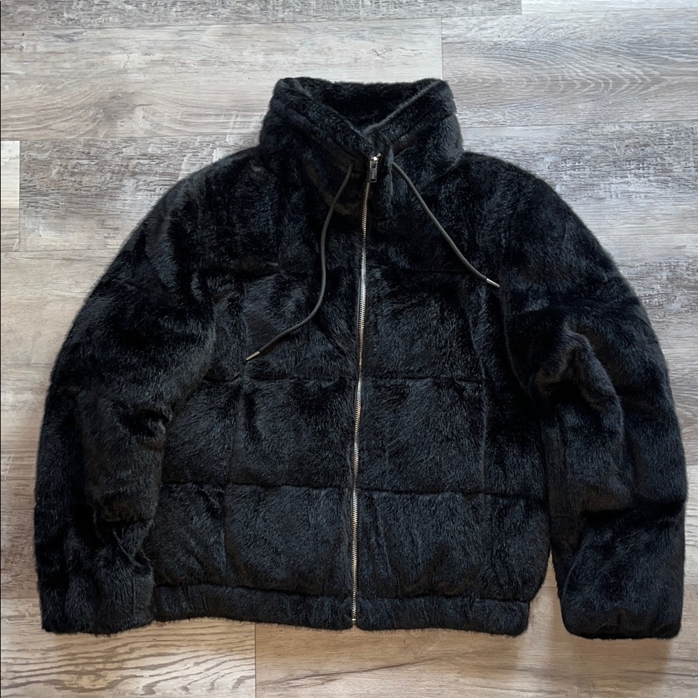 Guess Black Teddy Jacket